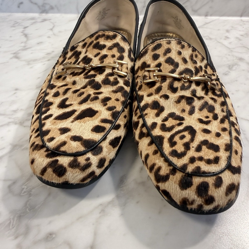 Sam Edelman Loraine Horsebit Cheetah Print Loafers Shoes Women Size 8.5 - Picture 3 of 9